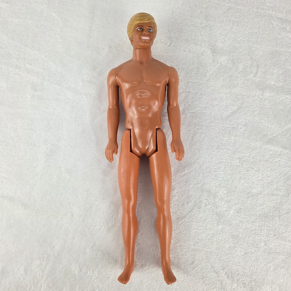 Vintage 1983 Mattel Ken Doll Blonde Molded Hair 1968 Body Malaysia Nude